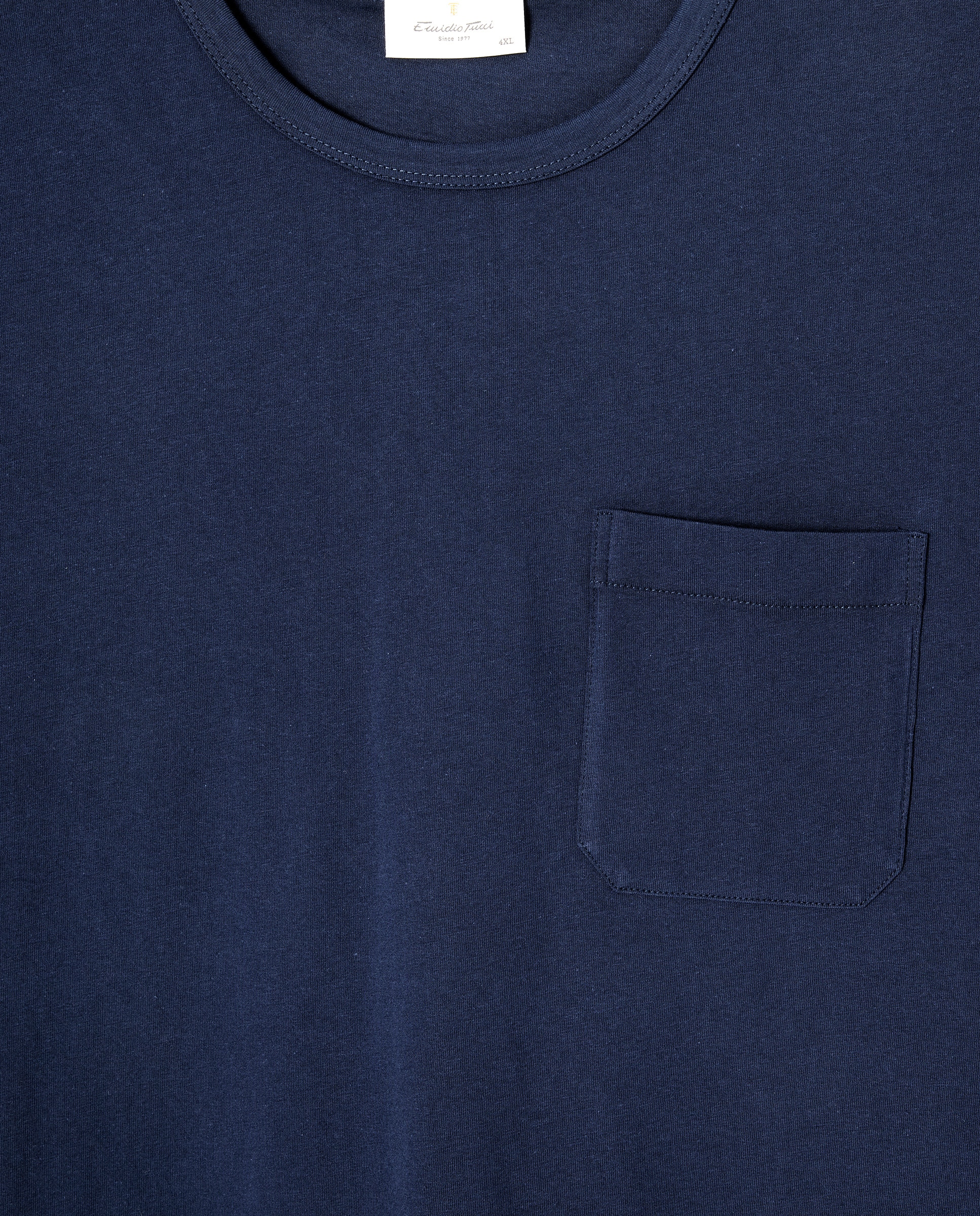 Camisola de Pijama com Algodão Sustentável Azul-marinho-5