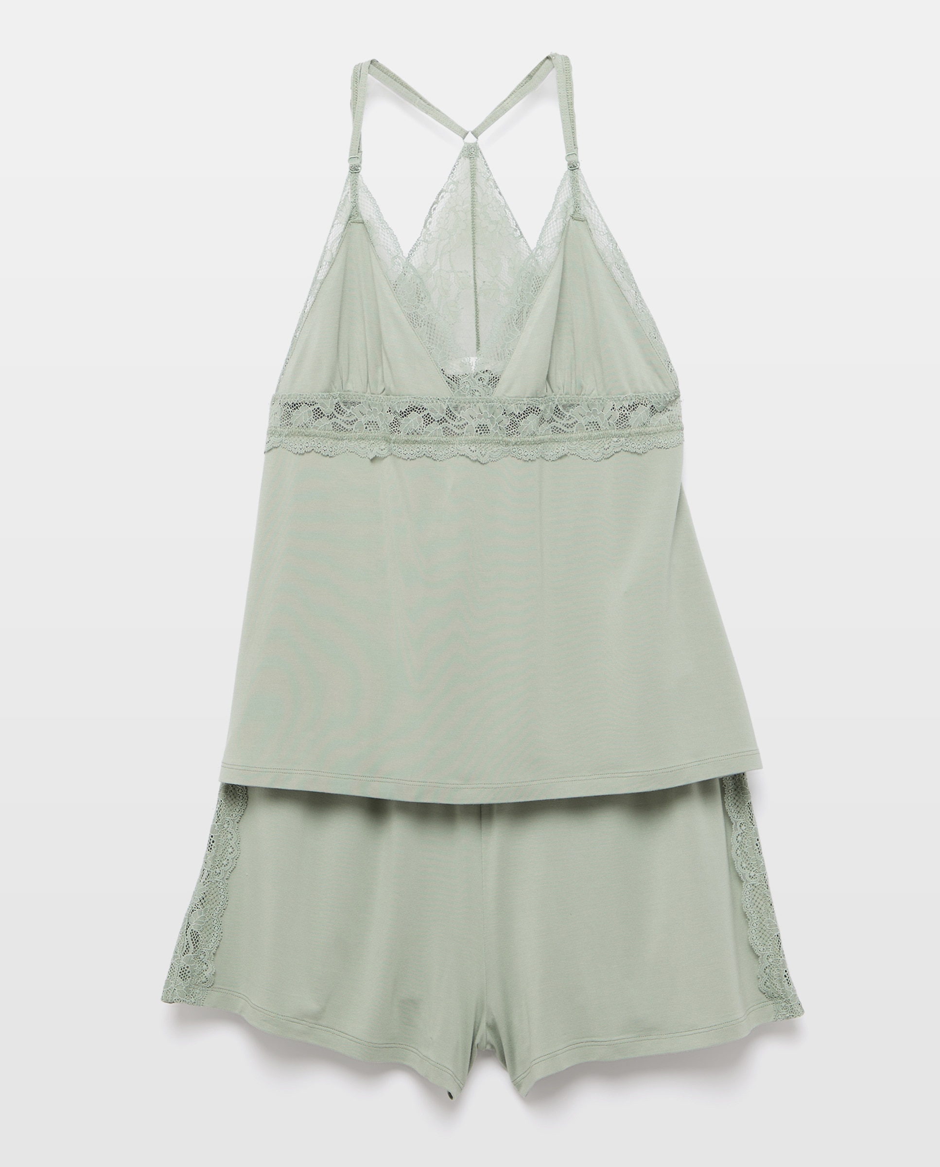 Camisa de Dormir de Viscose com Estampado Verde-3