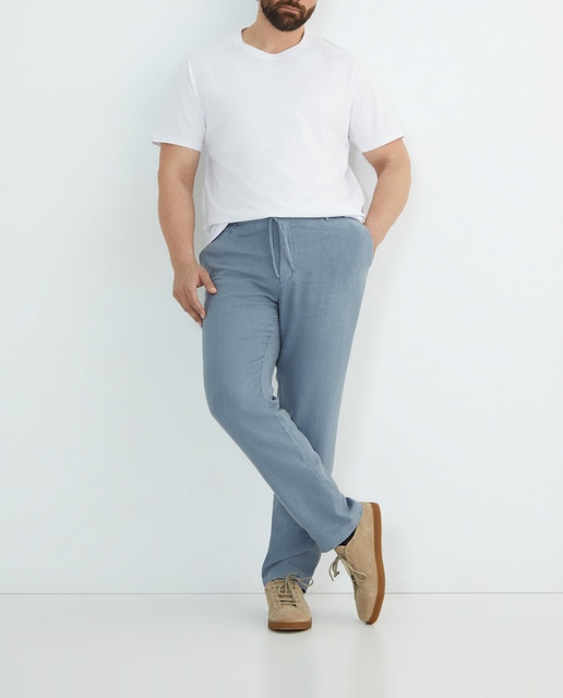 Imagen 0 de Pantalón sport hombre tallas grandes 100% lino
