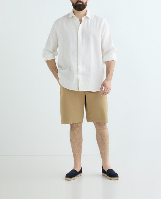 Imagen 0 de Bermuda hombre 100% lino tallas grandes