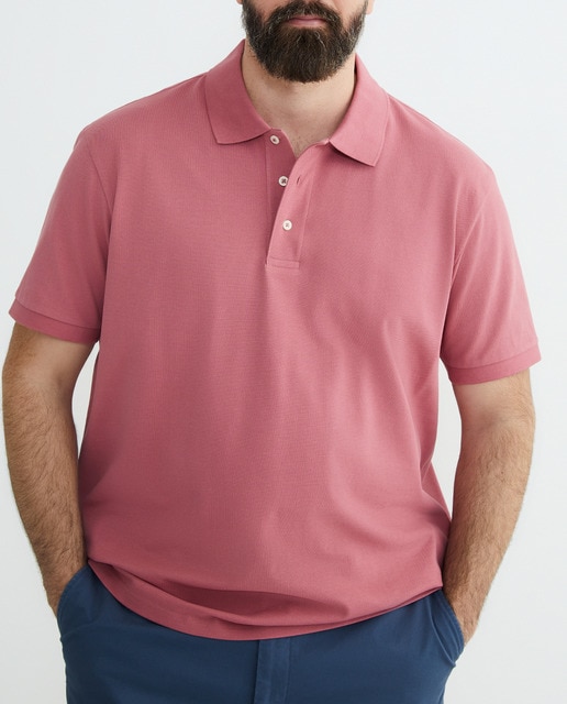 Imagen 0 de Polo de hombre, tallas grandes, manga corta liso