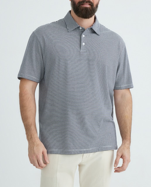 Imagen 0 de Polo de hombre tallas grandes manga corta jersey fantasía rayas