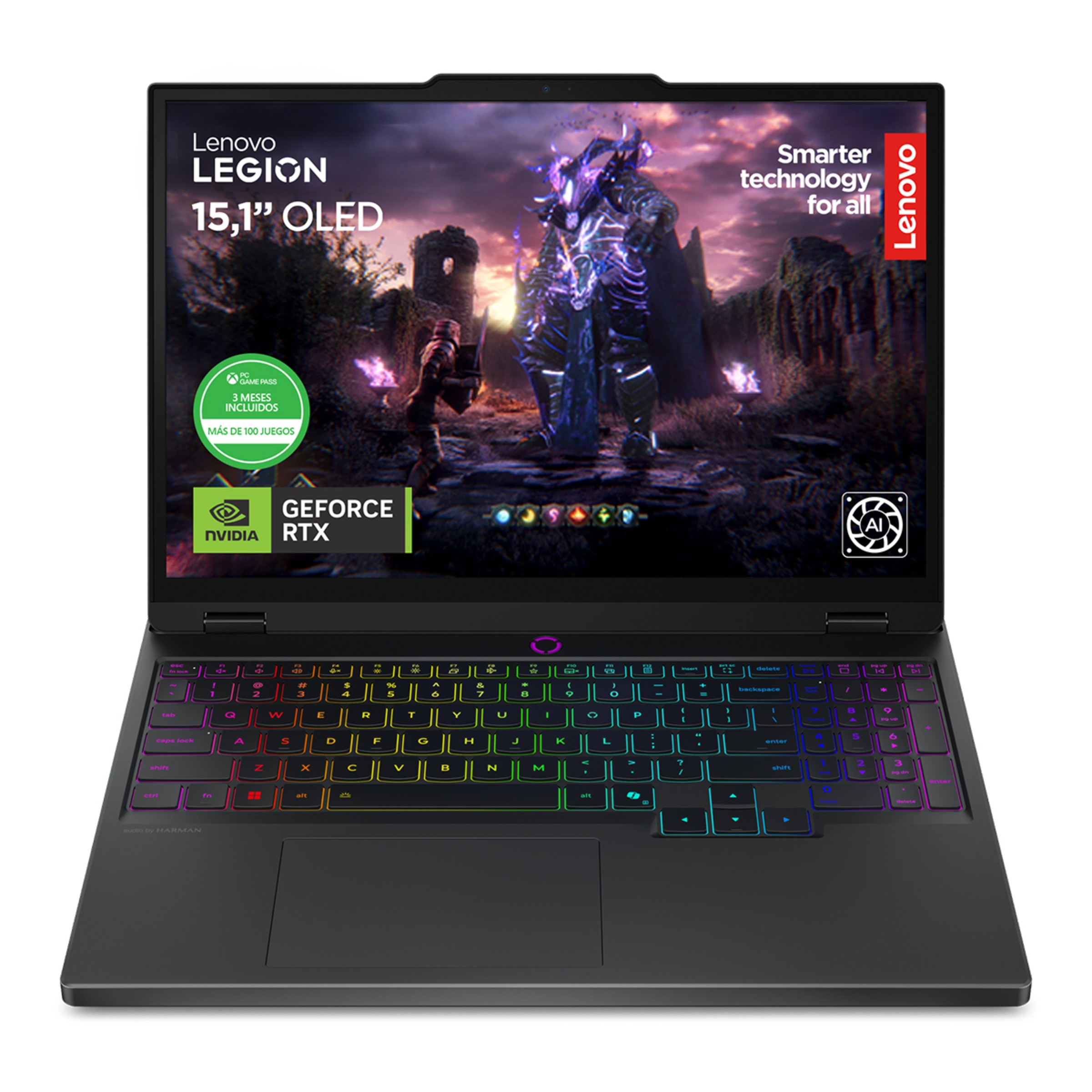 Portátil Gaming Lenovo Legion 5 15IRX10, i7-14700HX, 32GB, 1TB SSD, GeForce RTX 5060 8GB, 15,1", W11 Negro-1