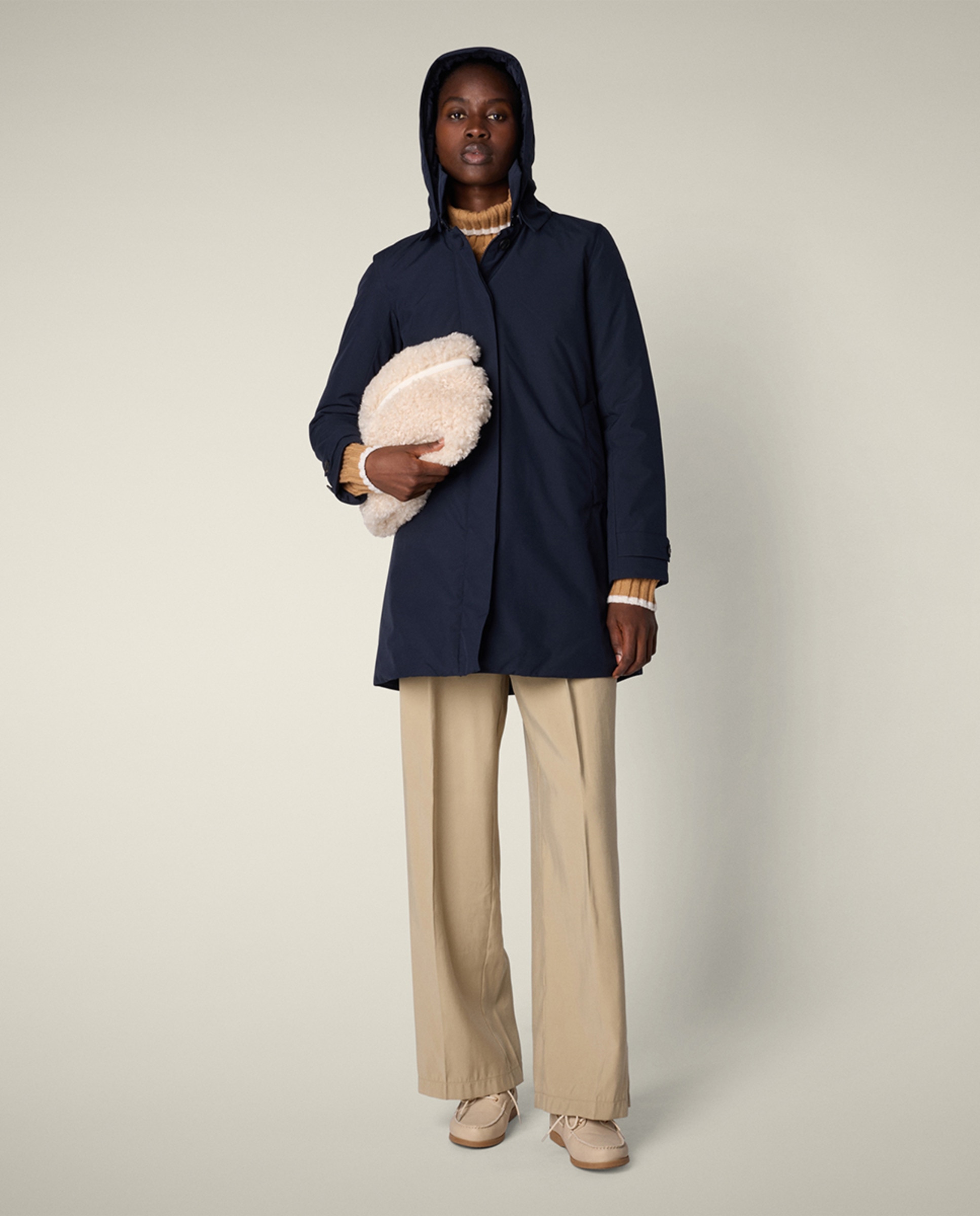 Blusão Acolchoado com Enchimento Azul-4