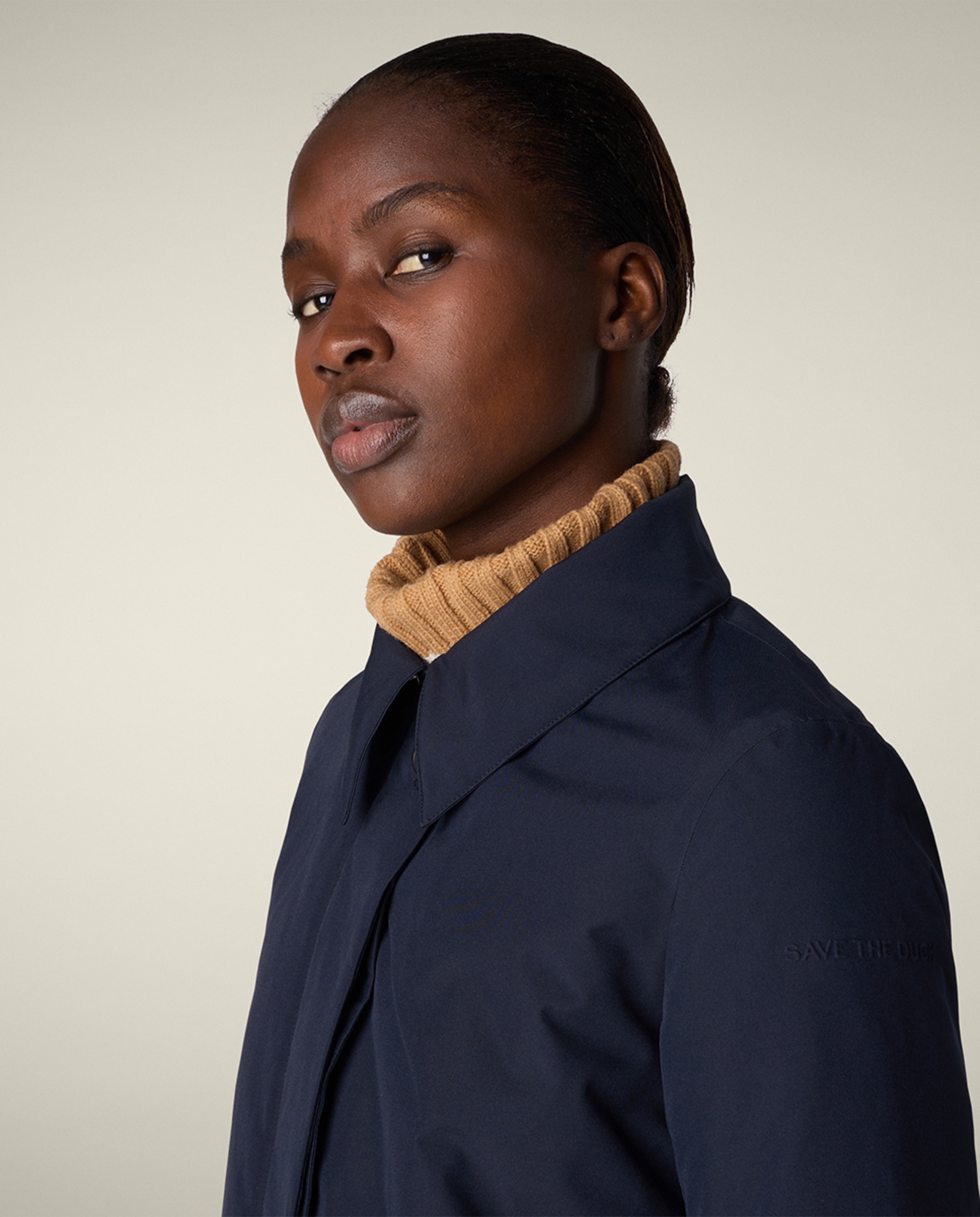 Blusão Acolchoado com Enchimento Azul-3