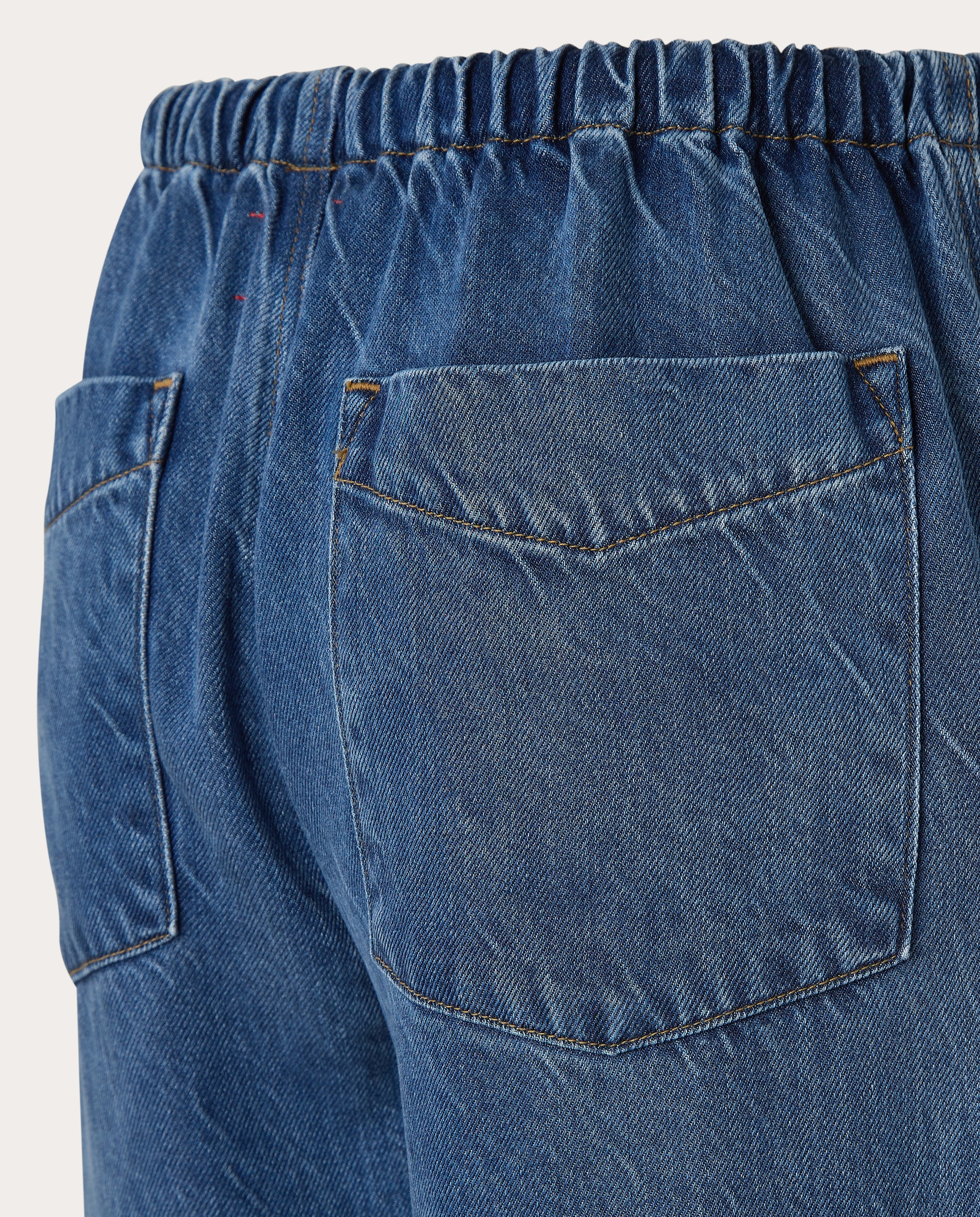 Pantalón recto Joey Azul-4