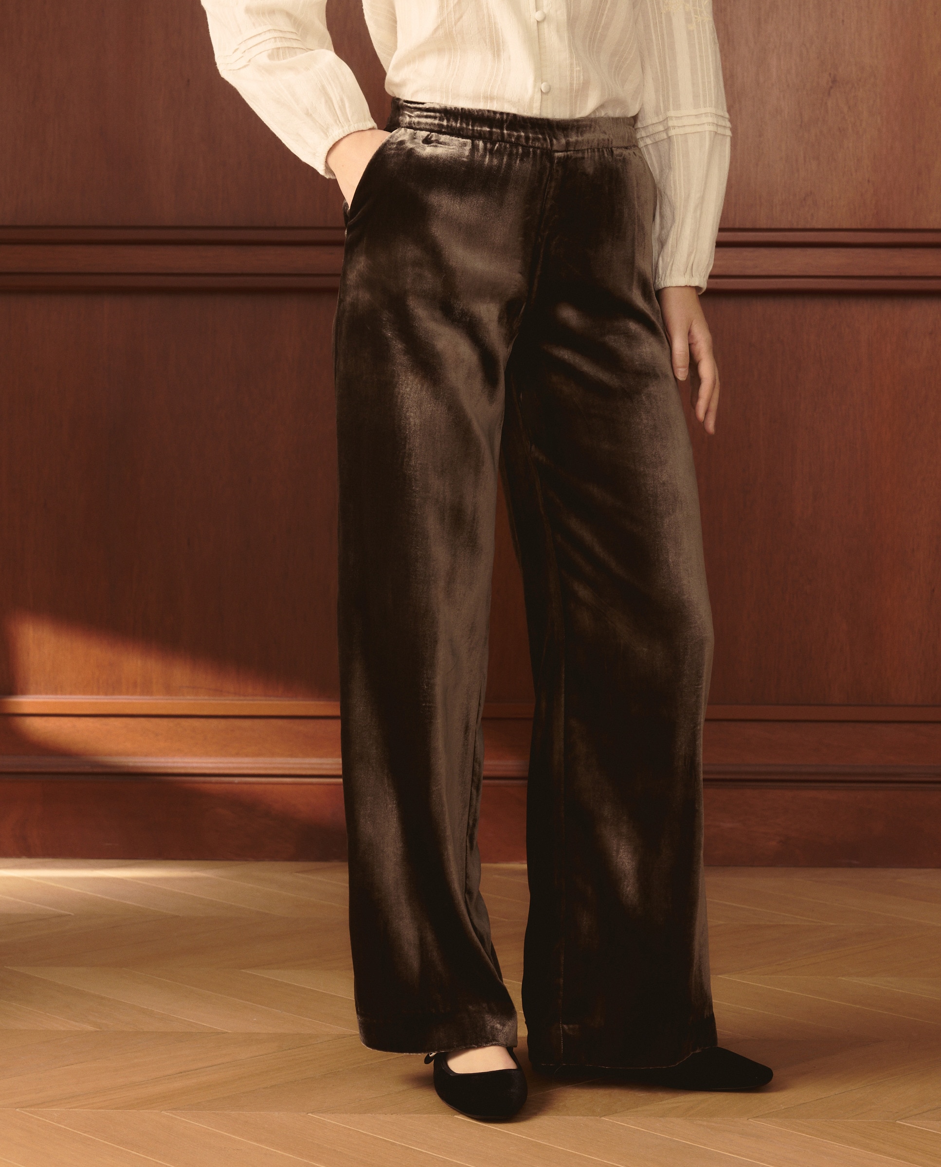 Calças Formais Lisas 520 Caqui-2