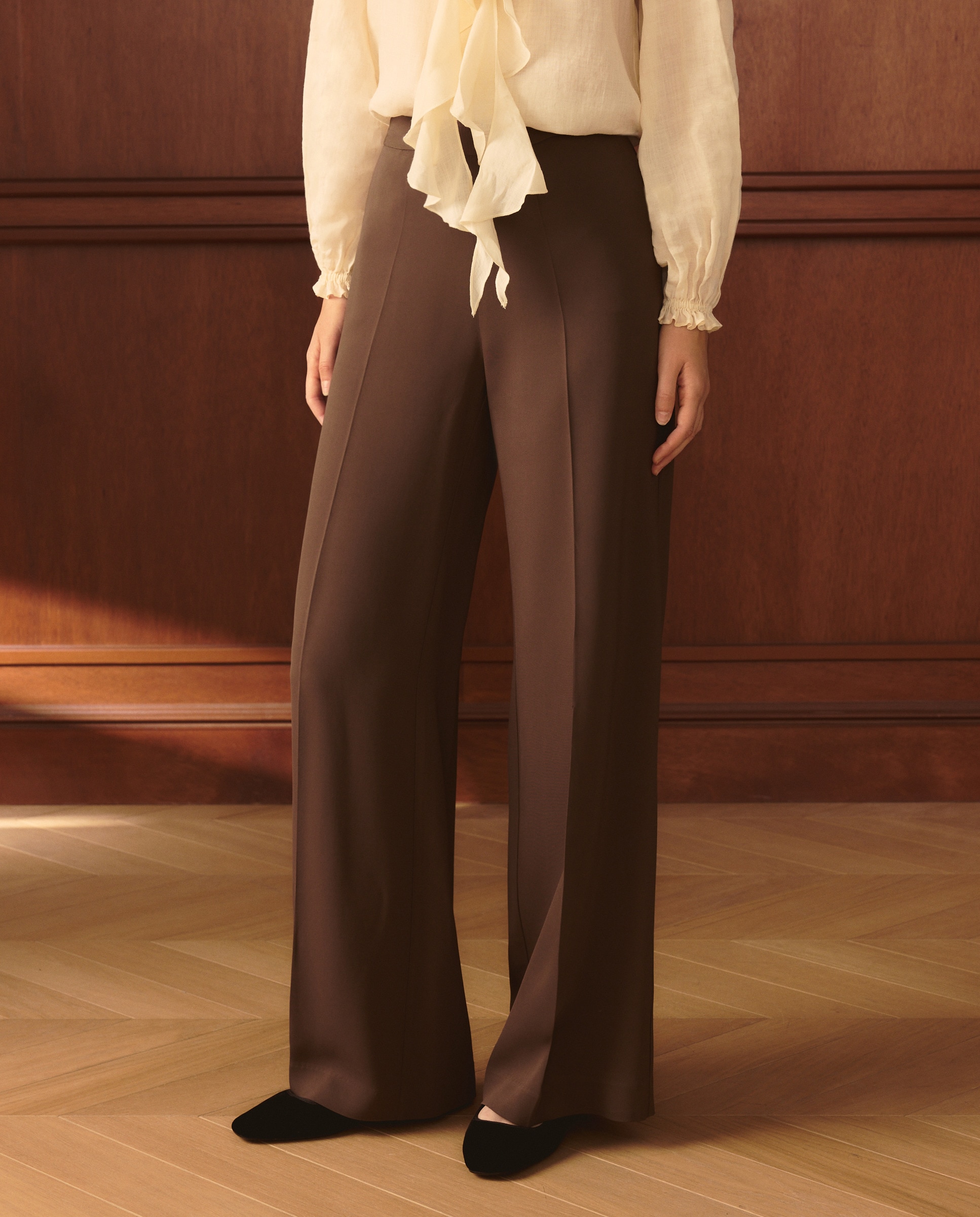 Calças Formais Lisas Verde-2