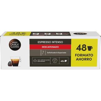 café espresso descafeinado intenso arábica robusta pack 3 estuches 16 cápsulas intensidad 7 - Nescafe Dolce Gusto