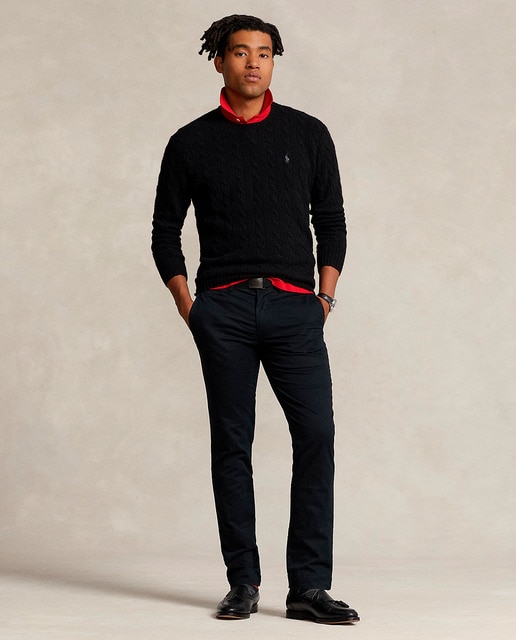 Imagen 0 de Pantalón chino de hombre elástico Slim Fit lavado