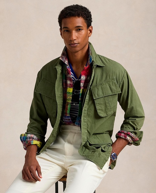 Polo Ralph Lauren — Sobrecamisa de hombre Ripstop de algodón