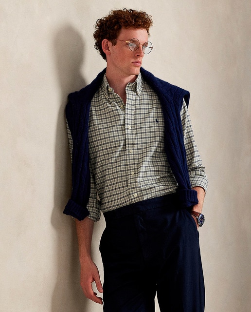 Imagen 0 de Camisa de hombre de sarga técnica Custom Fit