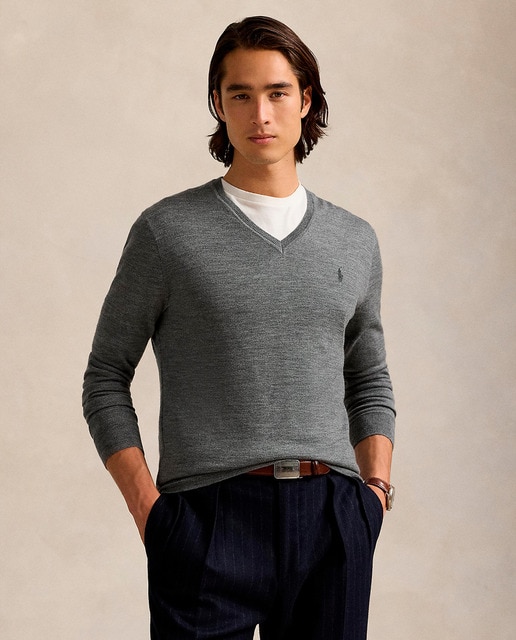 Imagem 0 de Camisola de Malha de Lã com Lavagem Slim Fit