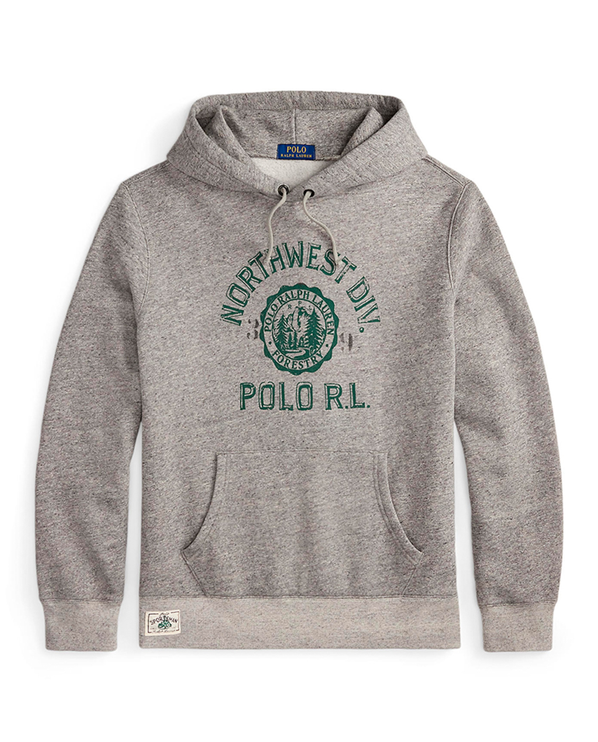 Sweatshirt de Felpa com Capuz e Logótipo Cinzento-4