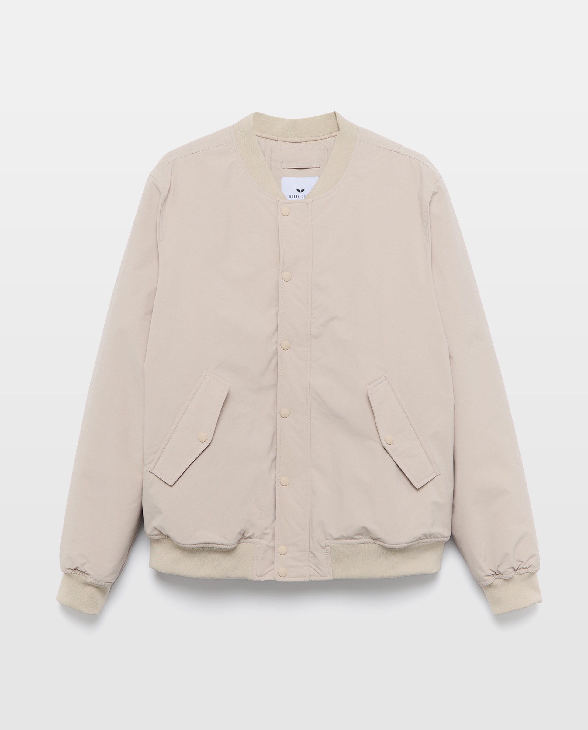 Blusão Bomber Acolchoado Bege-5
