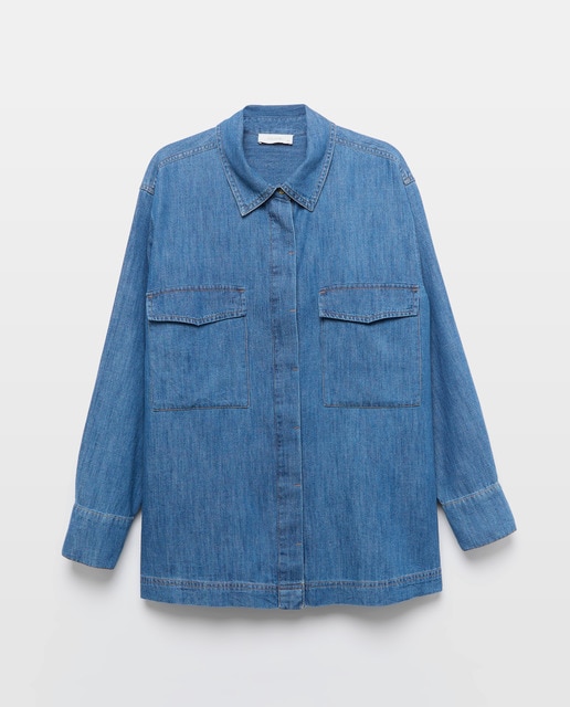 Imagem 0 de Blusa de Ganga com Manga Comprida