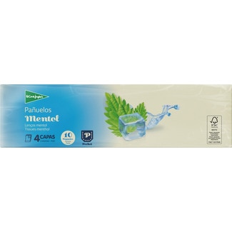 pañuelos mentol 4 capas paquete 10 unidades - El Corte Ingles
