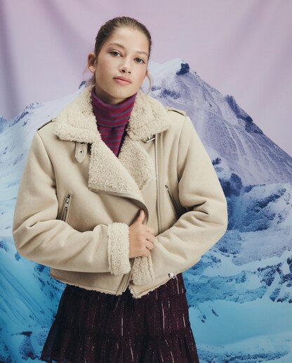 Imagen 0 de Cazadora doble faz lisa de mujer