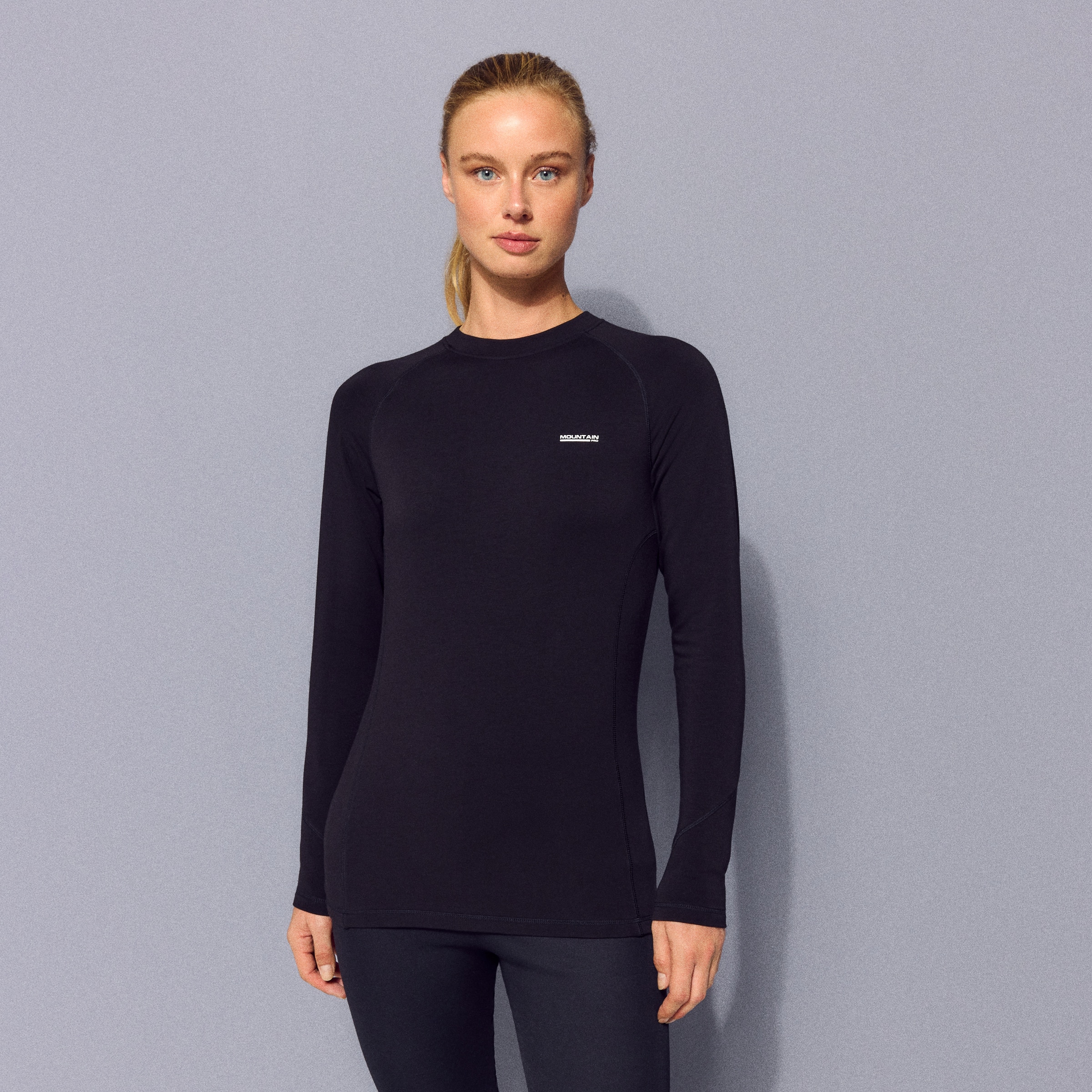 Camisola Interior Térmica Advance Warm de Mulher Preto-2