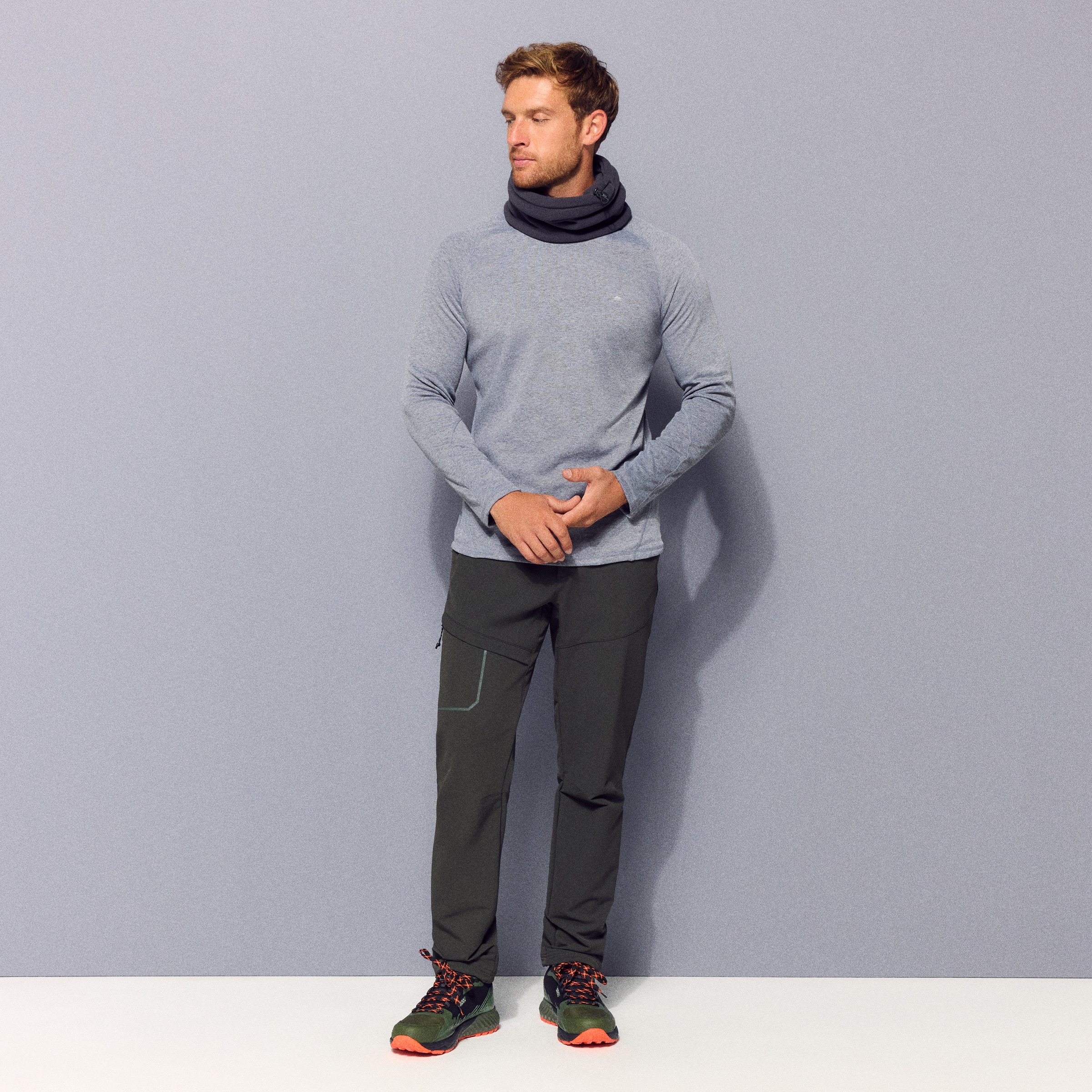 Camisola Interior Térmica Basic de Homem Cinzento-3