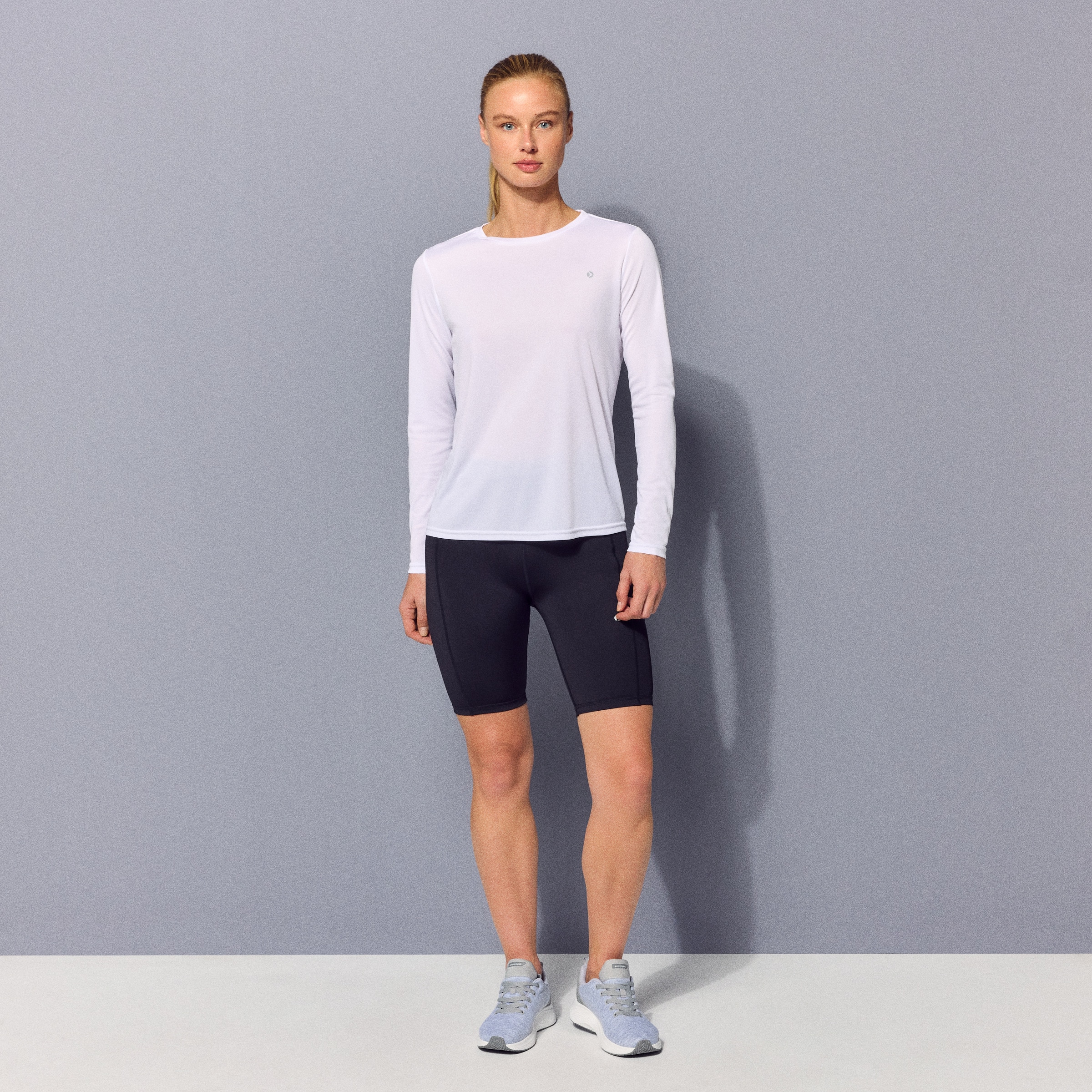 T-shirt de Running de Mulher Branco-2
