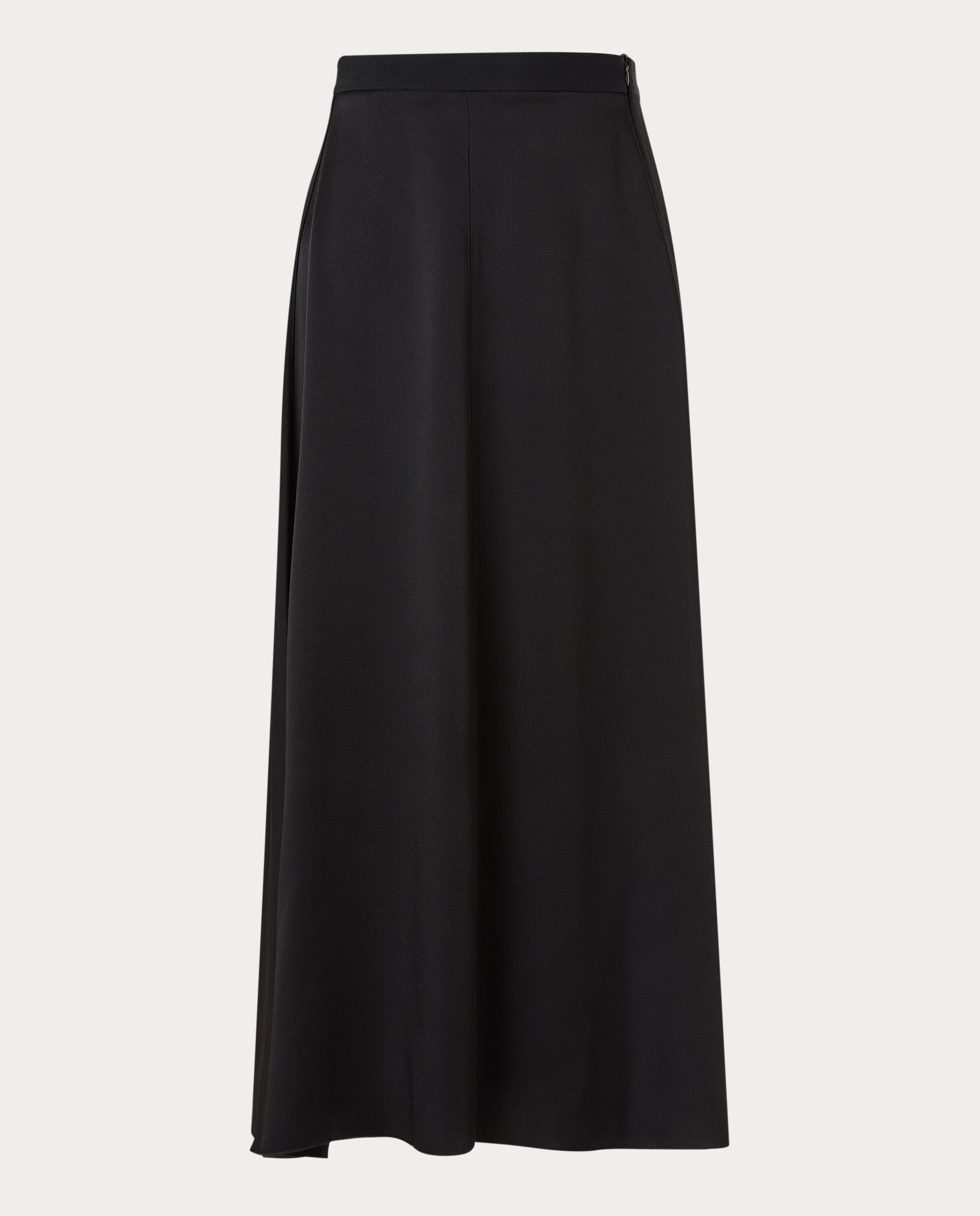 Falda midi Negro-1