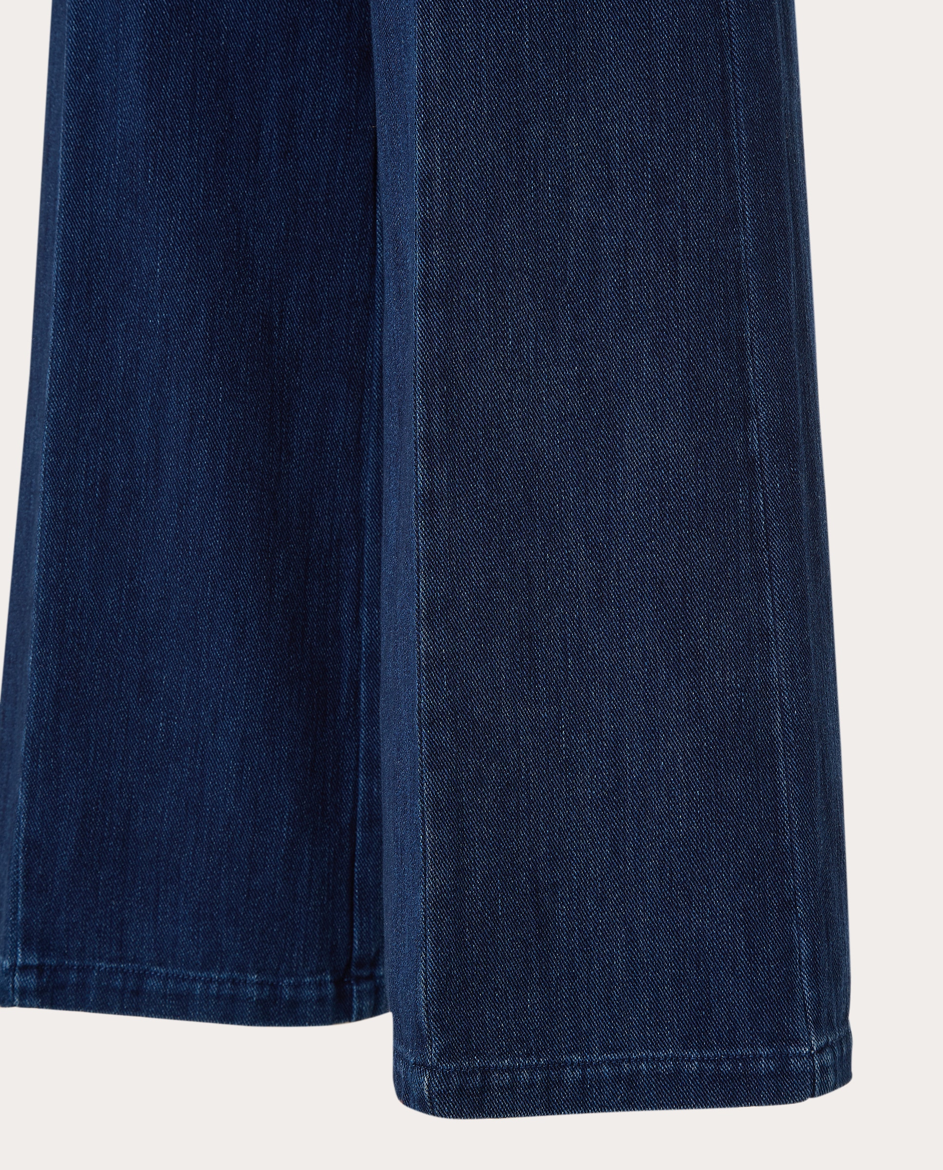 Calças regular de algodão Azul-escuro-3