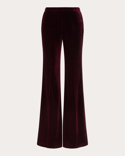 Imagem 0 de Calças Flare de Veludo