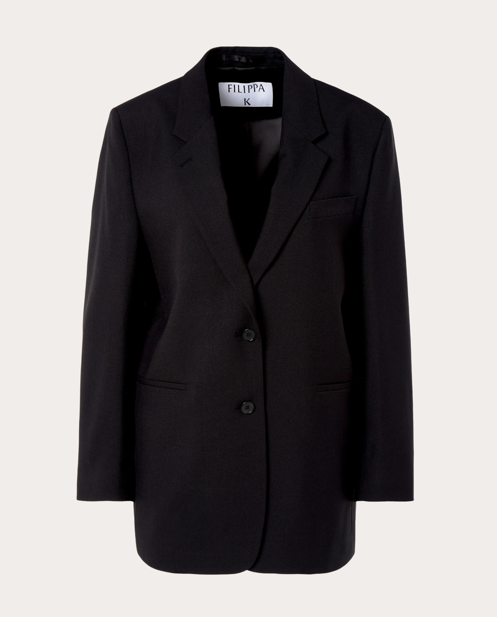 Chaqueta Dillon de lana Negro-1