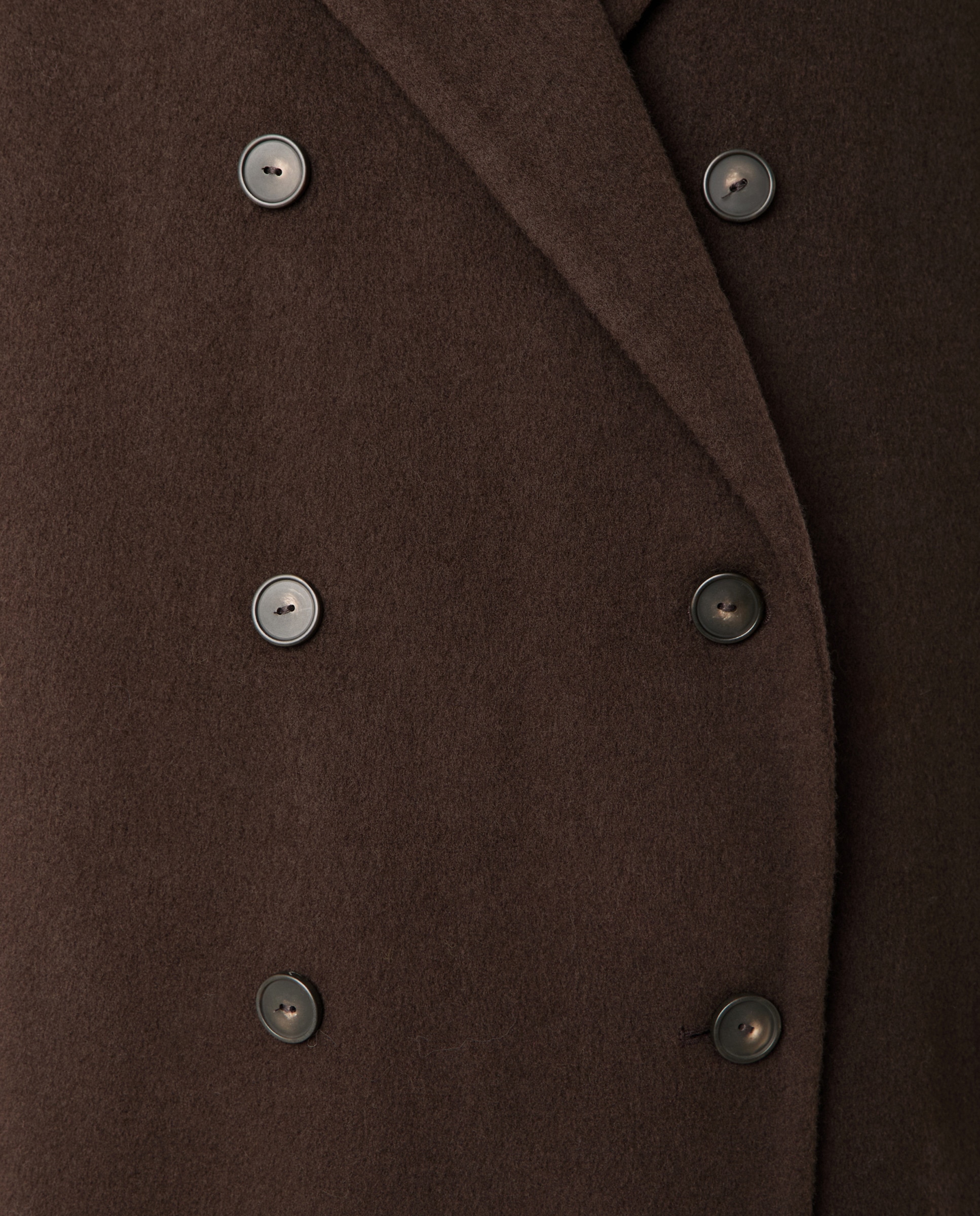 Abrigo de lana Marrón-4