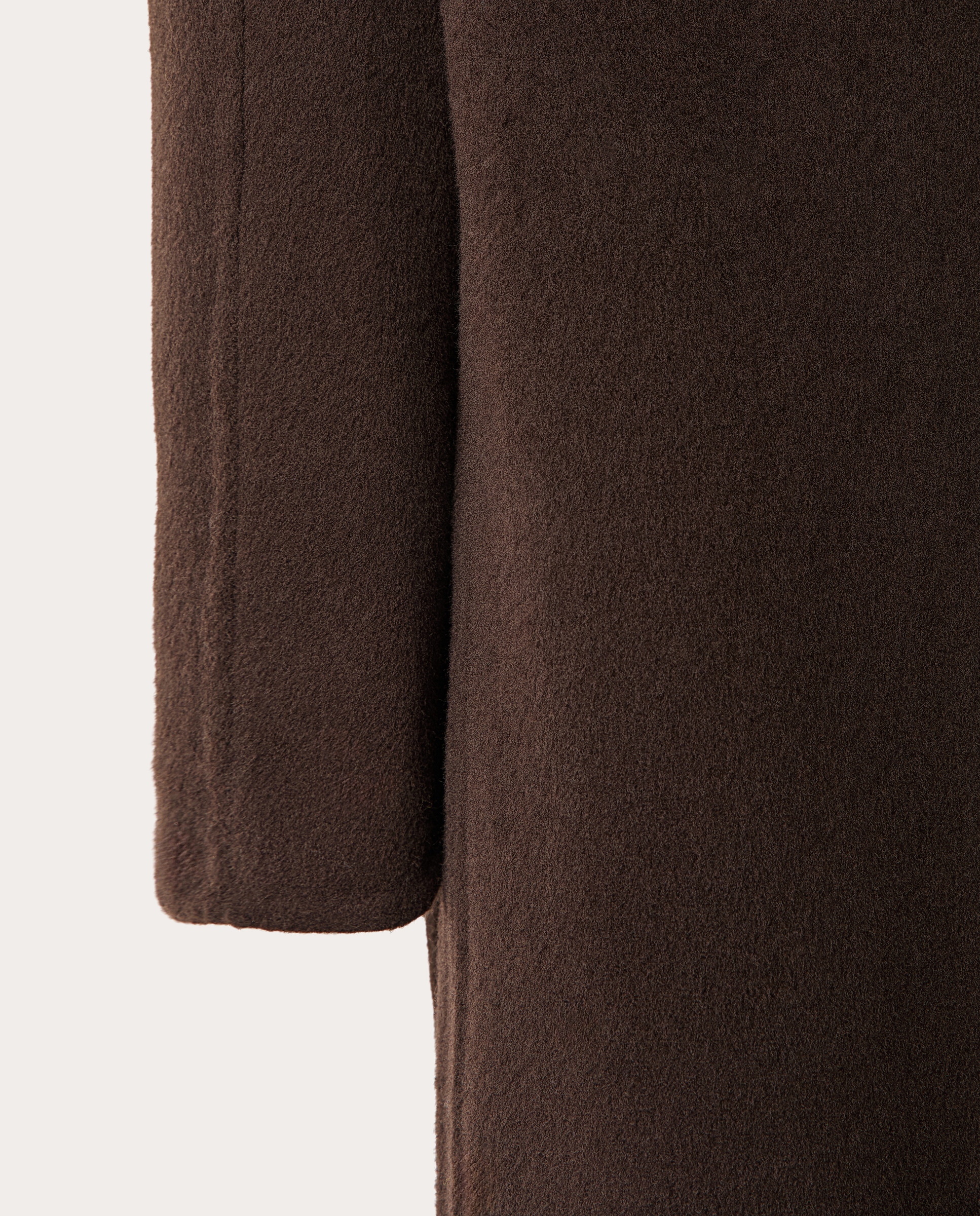 Abrigo de lana Marrón-3