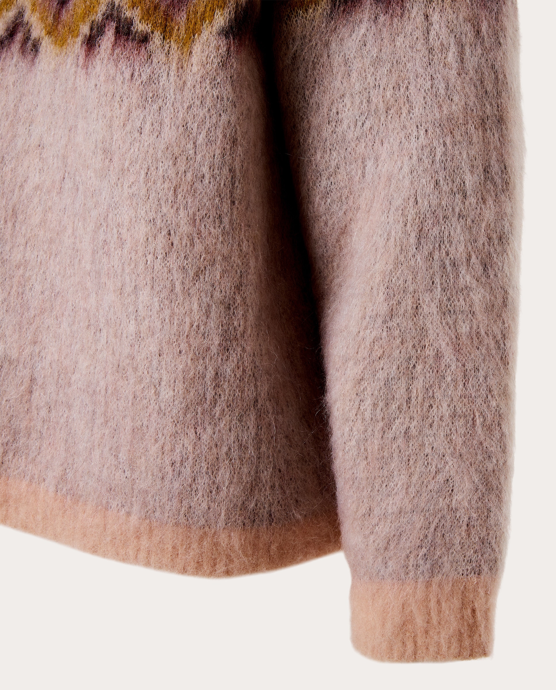 Camisola de Malha de Lã Rosa-claro-4