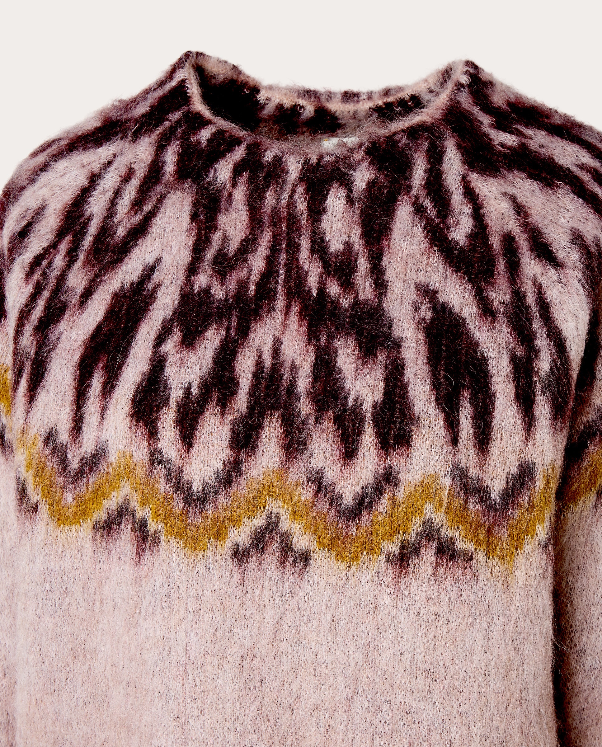 Camisola de Malha de Lã Rosa-claro-3