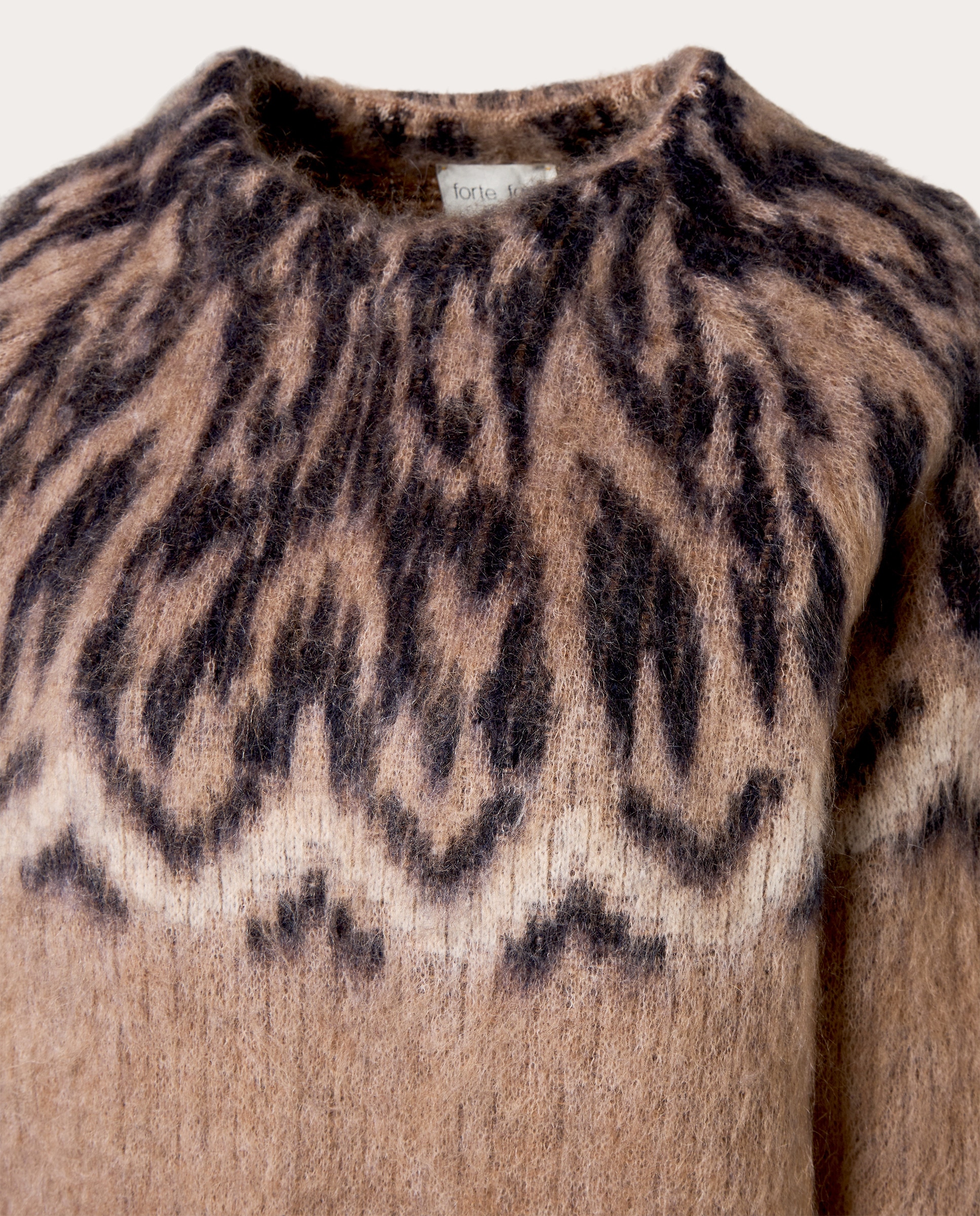 Camisola de Malha de Lã Castanho-3