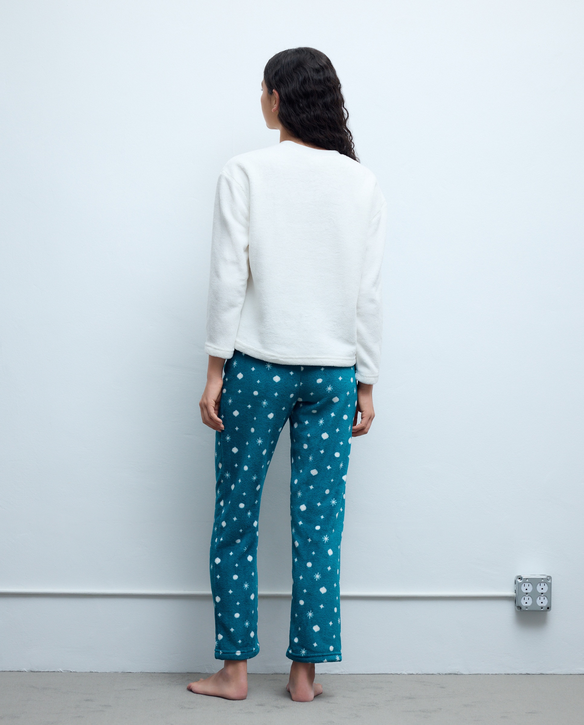 Pijama Completo Estampado Mickey Branco-marfim-3