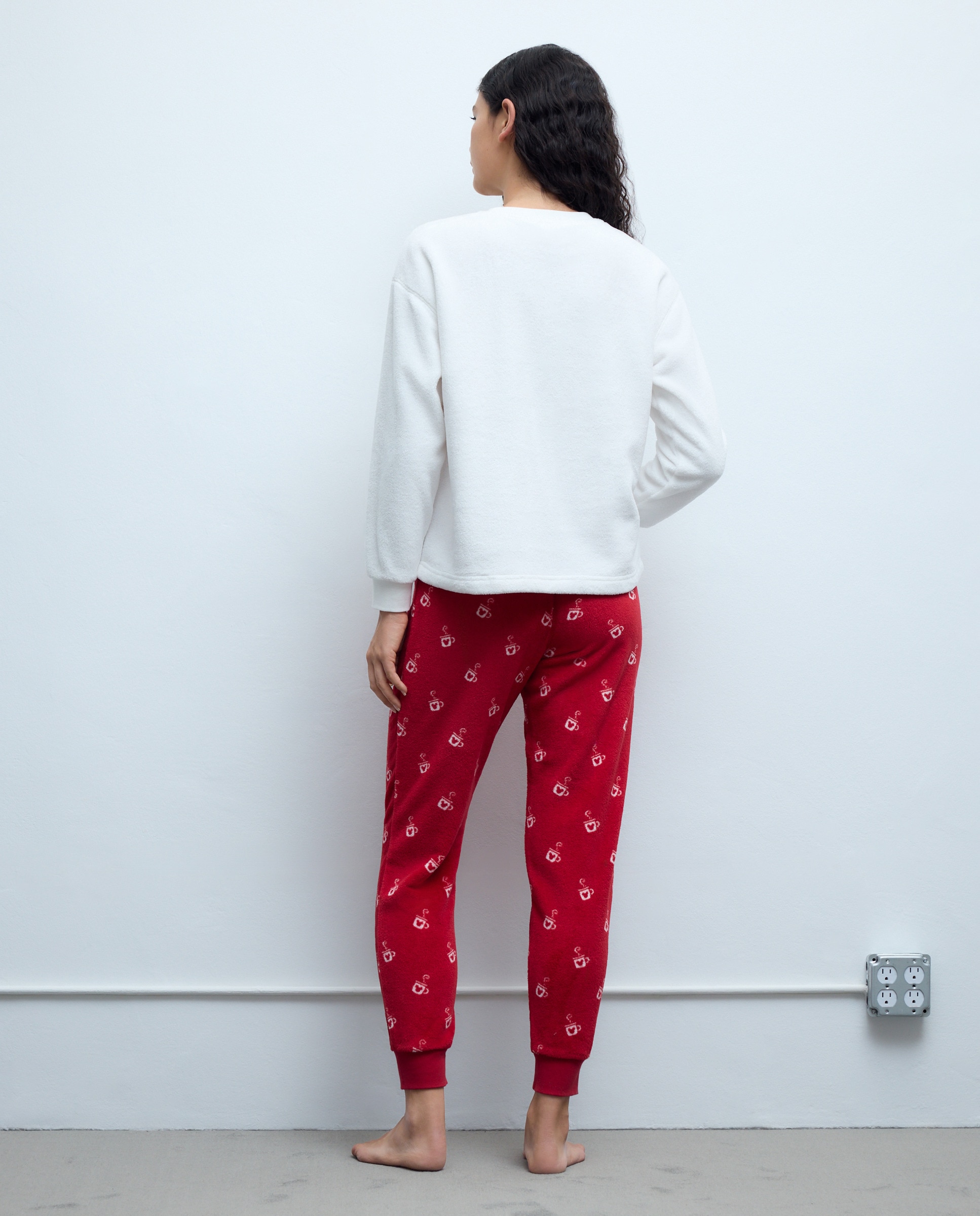 Pijama Completo Mickey e Minnie Hug Vermelho-3