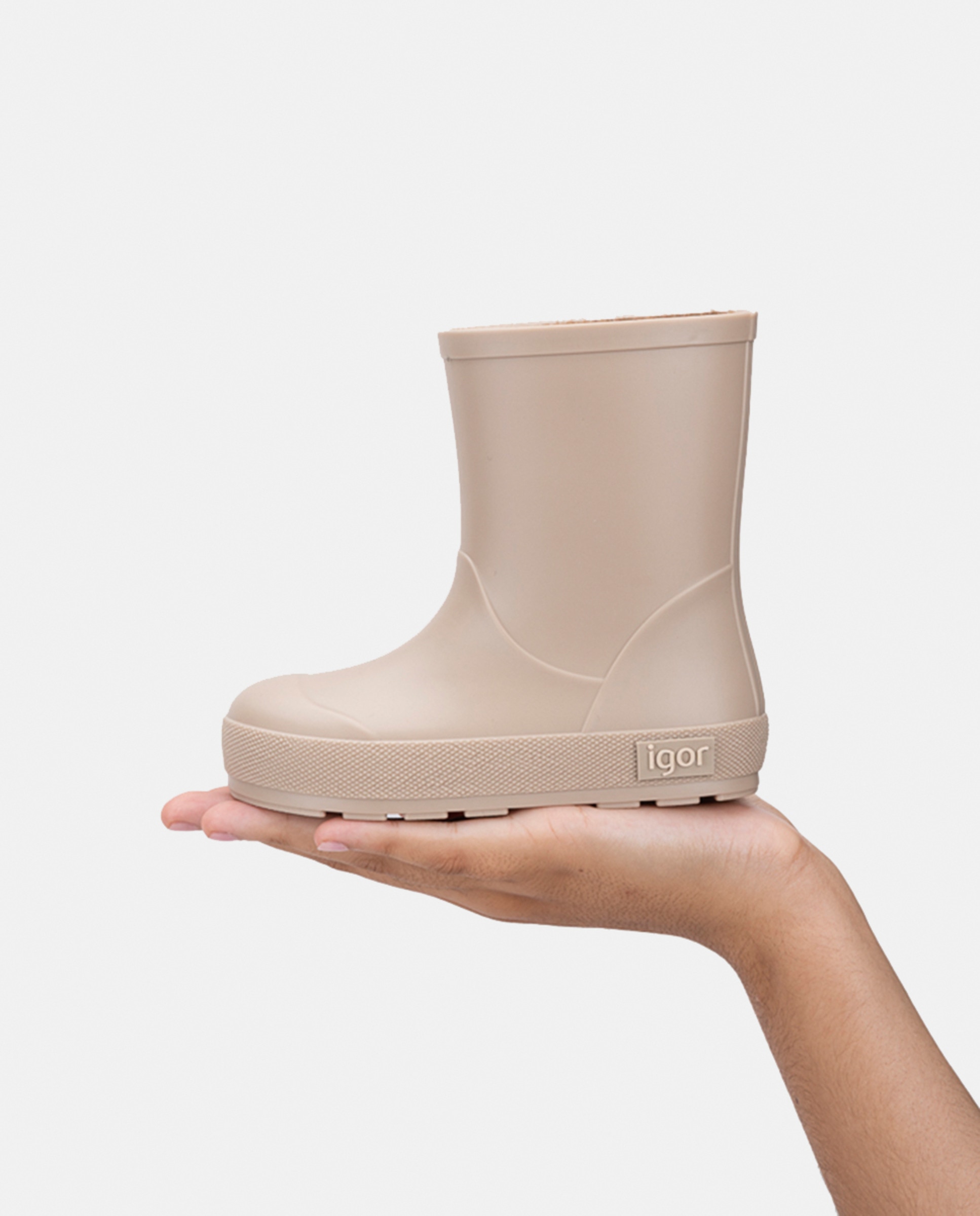 Galochas Yogi de Bebé com Acabamento Mate Natural-6