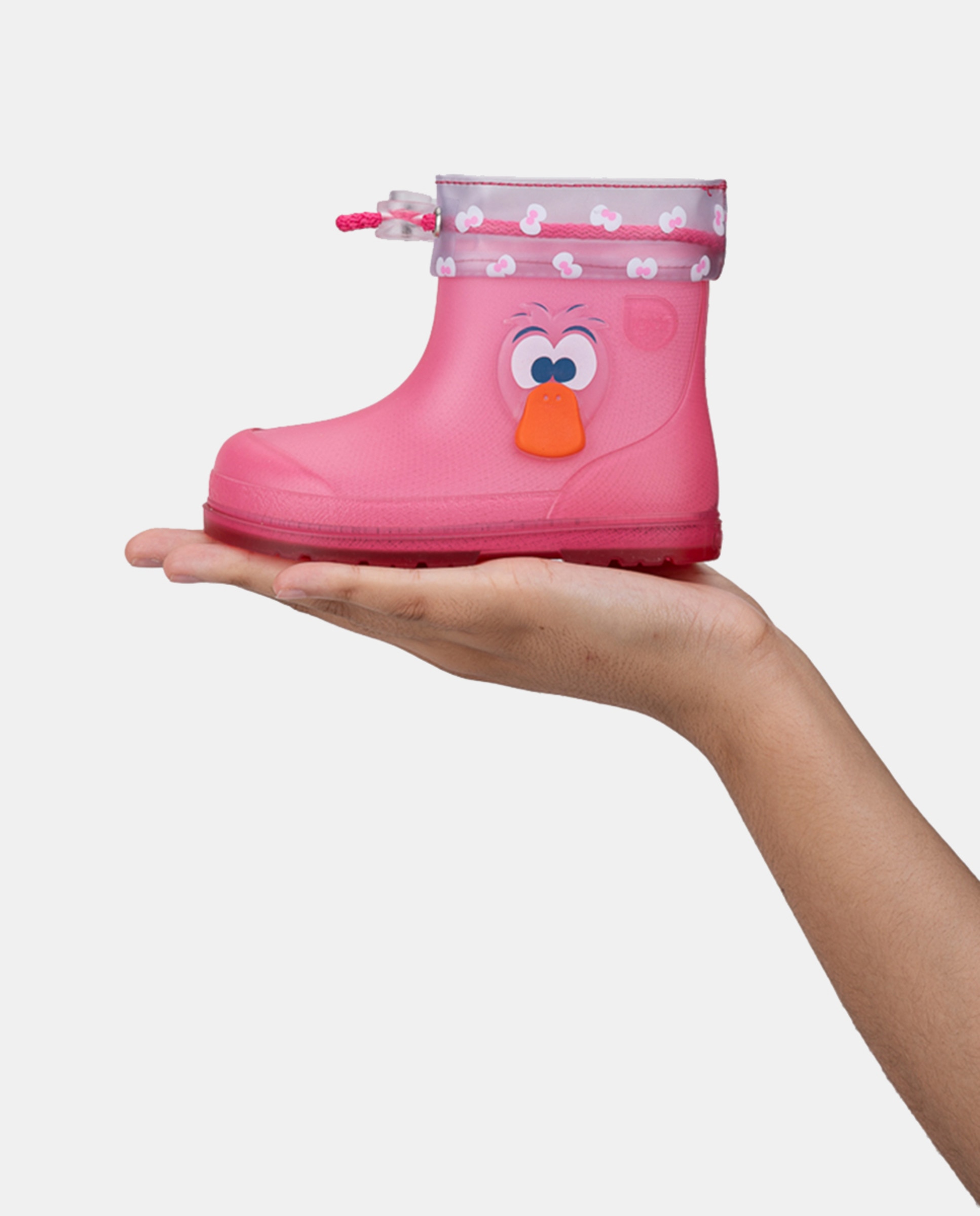 Galochas de Cano Baixo com Detalhe de Pato Lateral em Acabamento Mate e Conceito Barefoot Medium Fúcsia-8