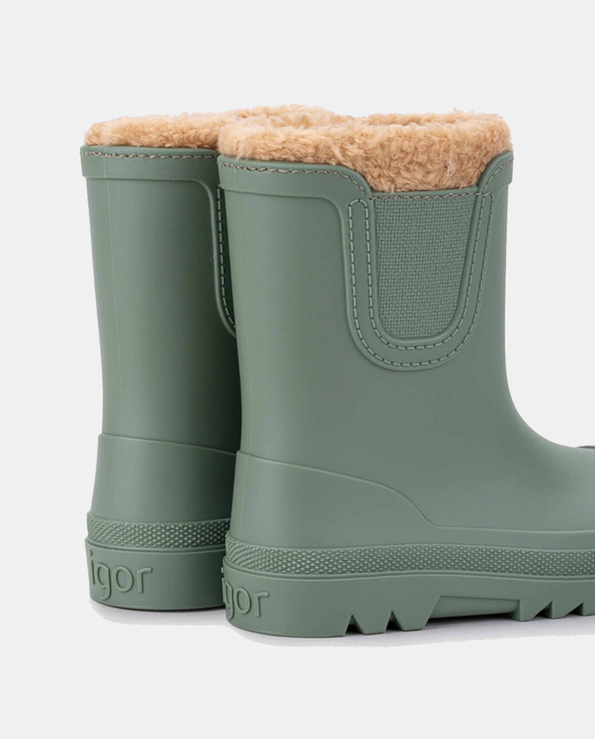 Galochas Monocolor de Acabamento Mate com Conceito Barefoot Verde Água-4