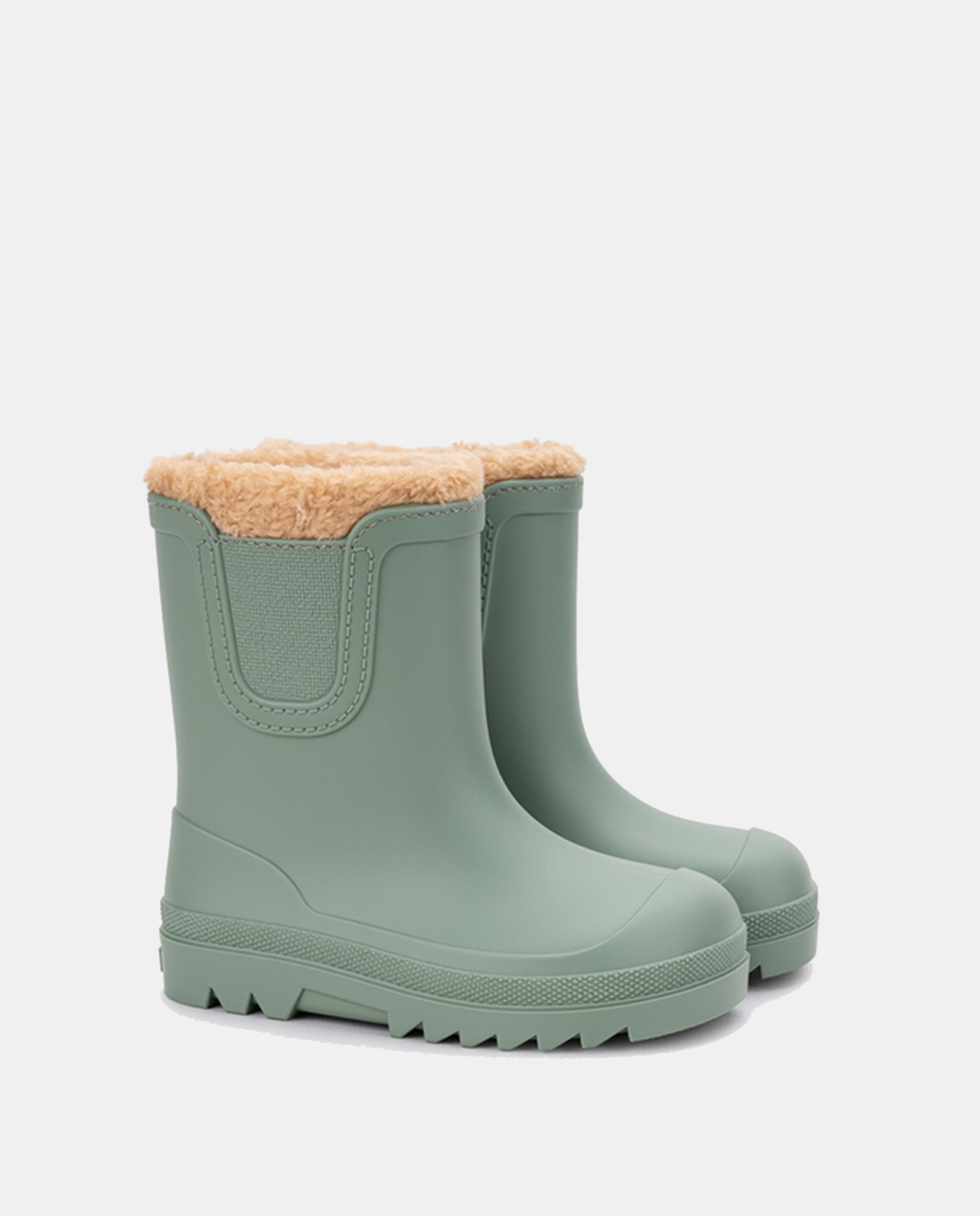 Galochas Monocolor de Acabamento Mate com Conceito Barefoot Verde Água-2