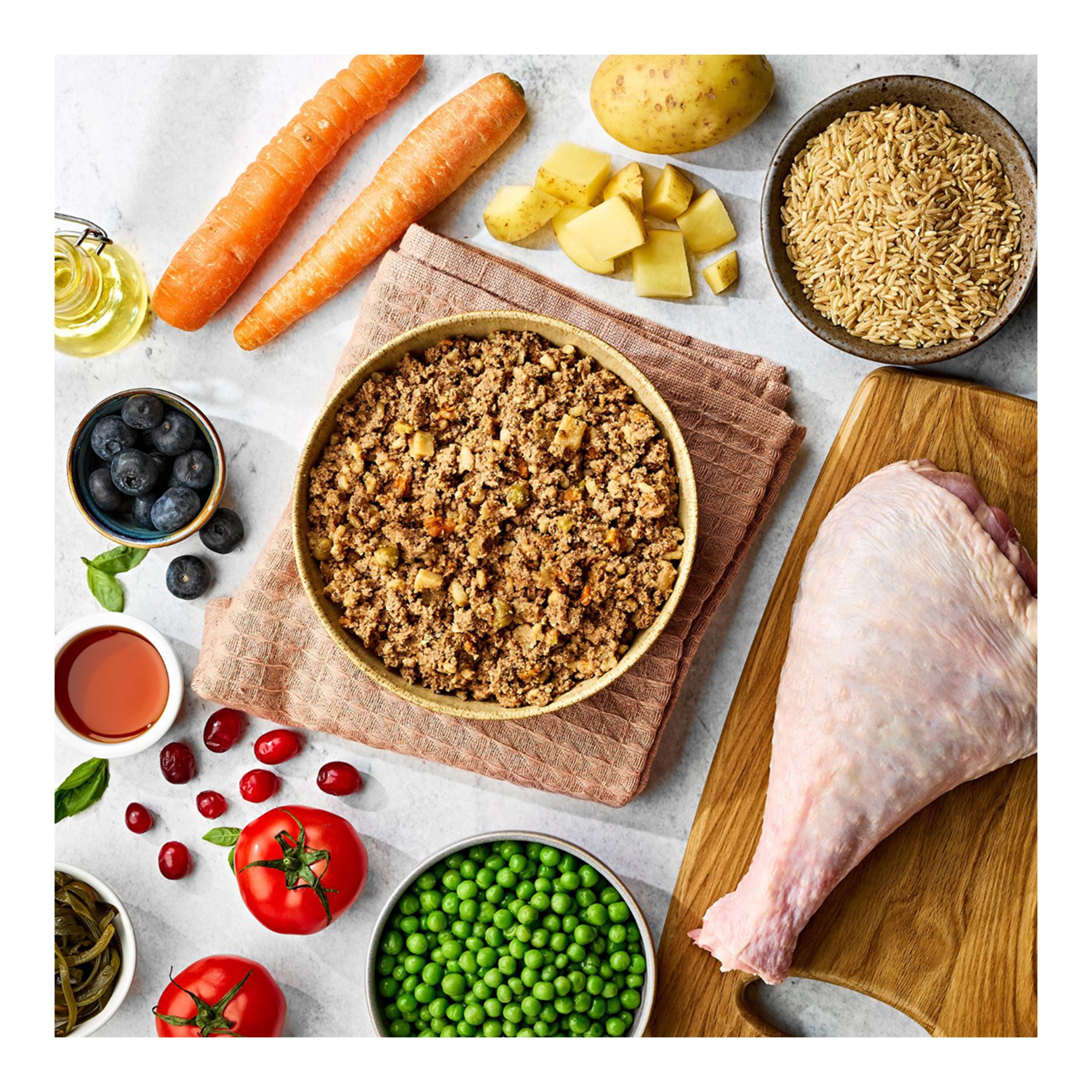 Comida húmeda para perros sénior Naturo paté pavo y arroz 400 g 2