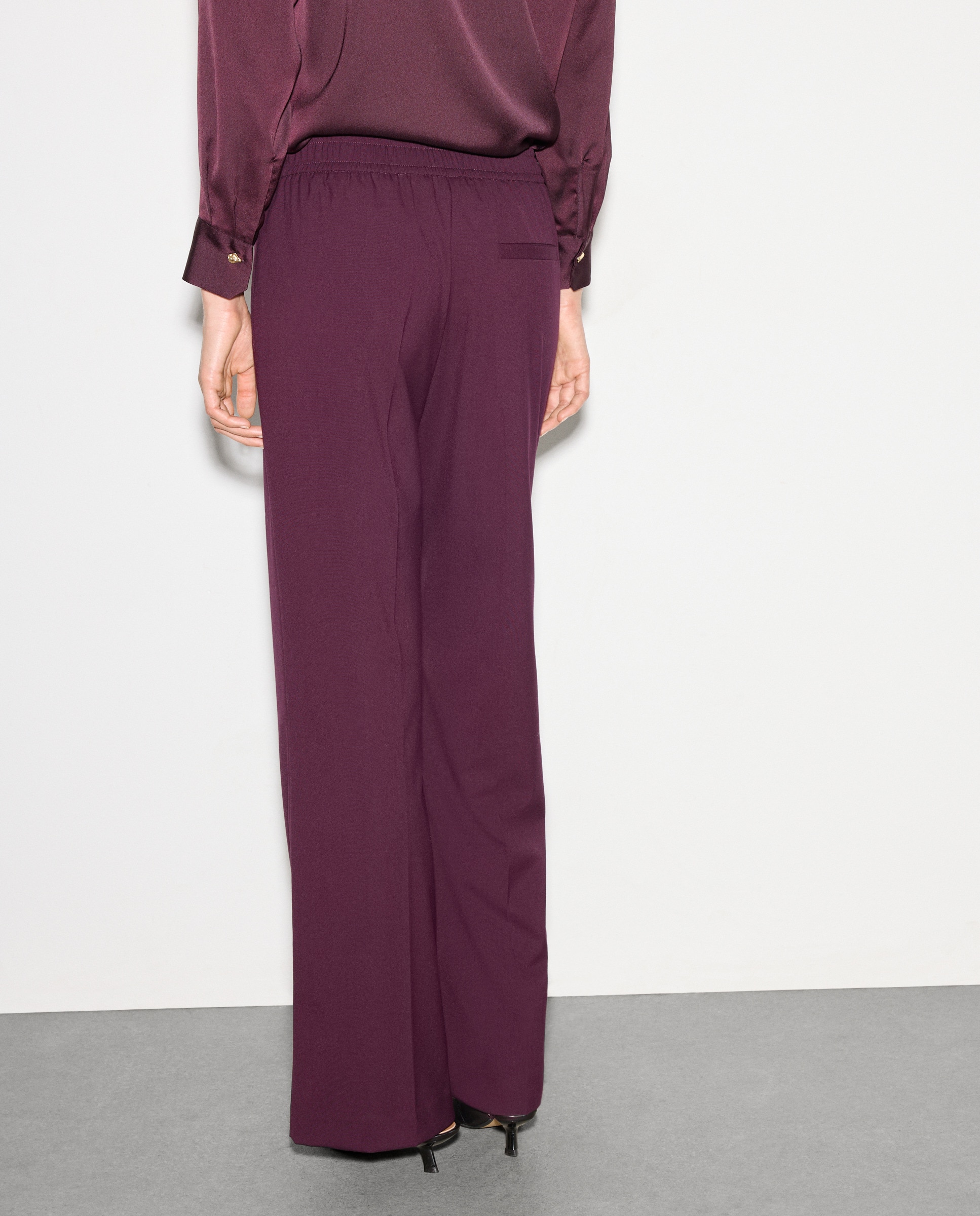 Joggers Lisas de Poliéster 290 Bordeaux-3