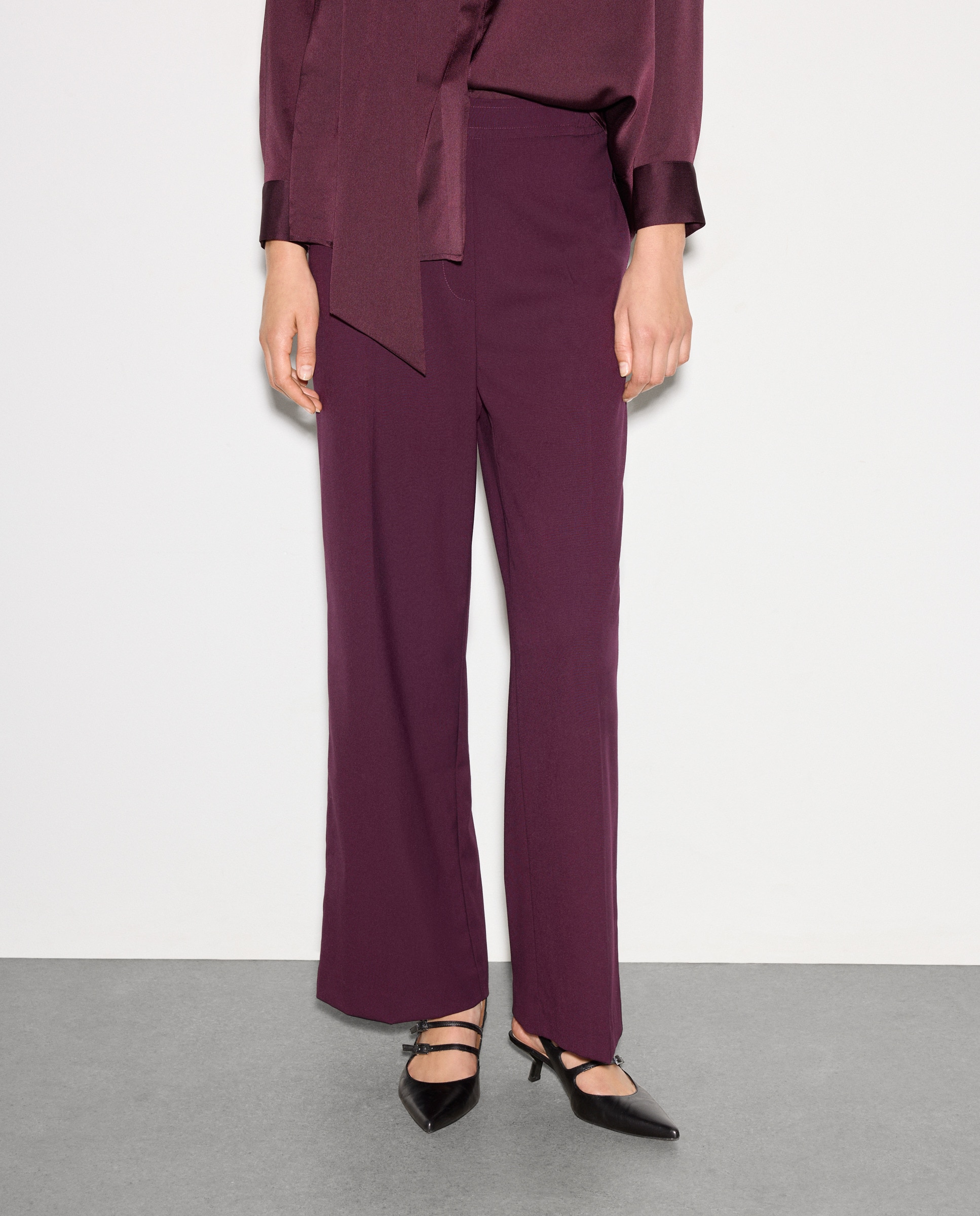 Joggers Lisas de Poliéster 290 Bordeaux-2