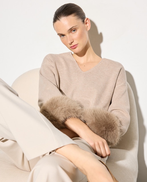 Imagen 0 de Jersey de mujer pico con pelo