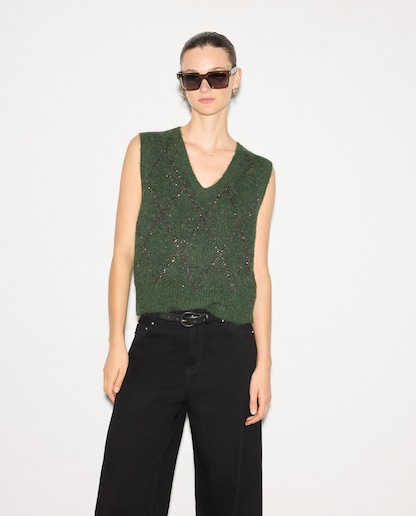 Imagem 0 de Colete com Losango de Lantejoulas