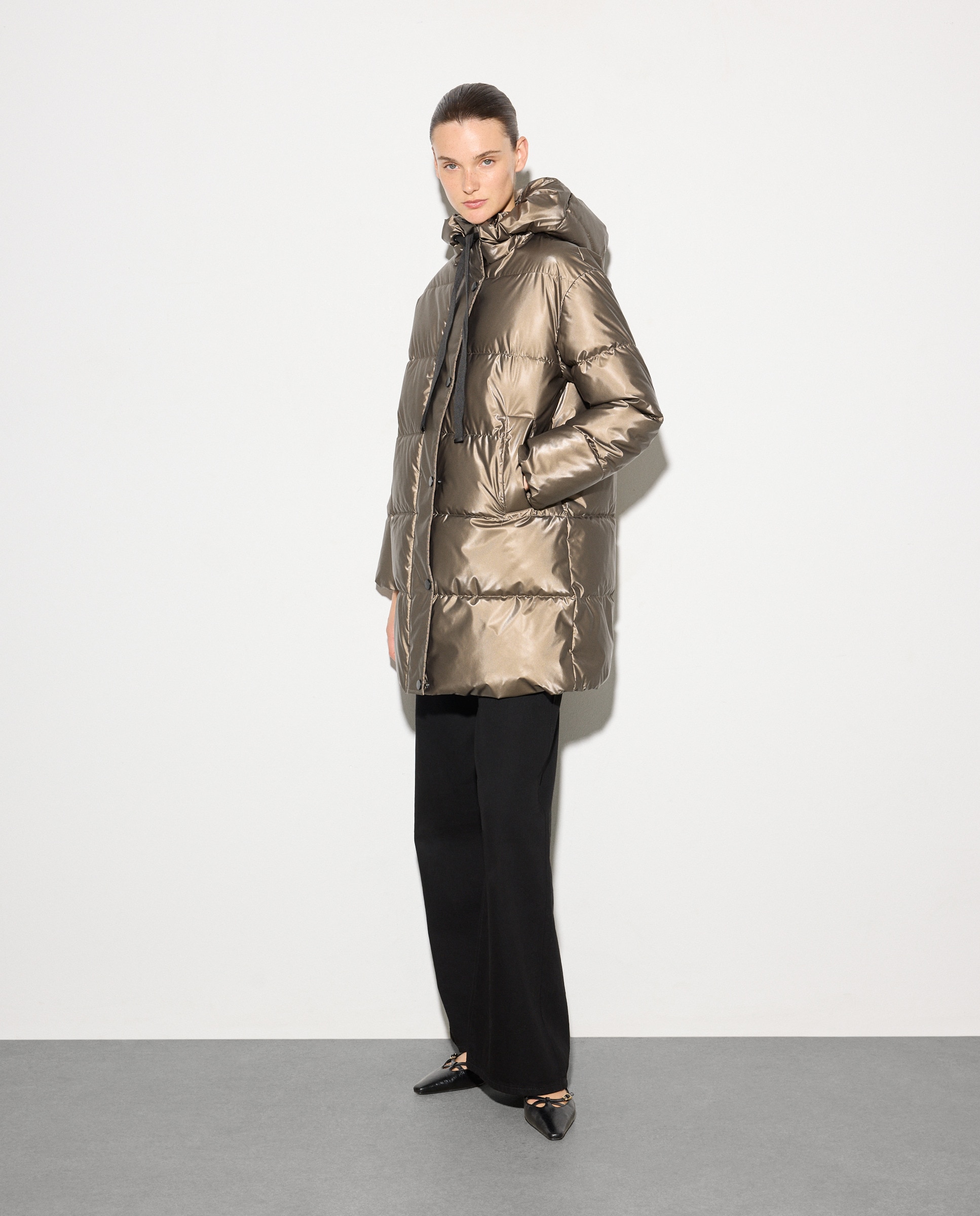 Parka Comprida Lisa 790 Bronze-2