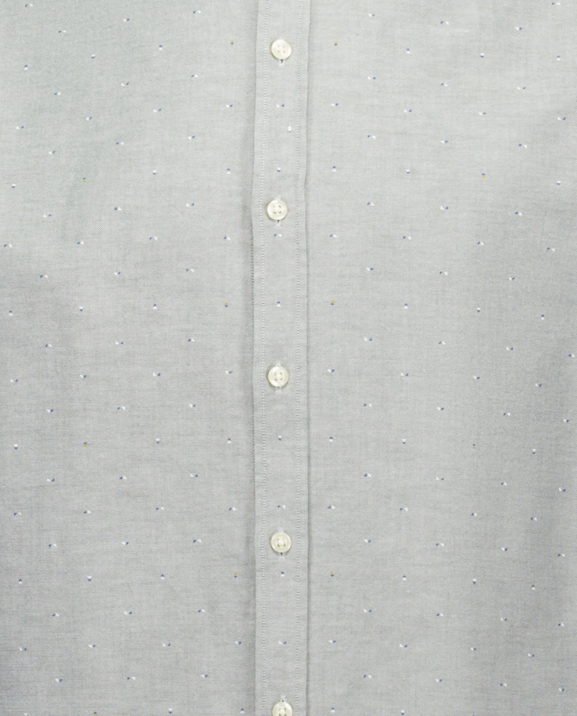 Camisa Oxford Estampada de Manga Comprida 520 Caqui-6