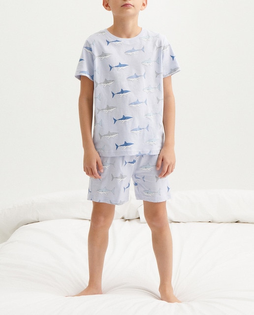 Imagen 0 de Pijama corto de niño con tiburones