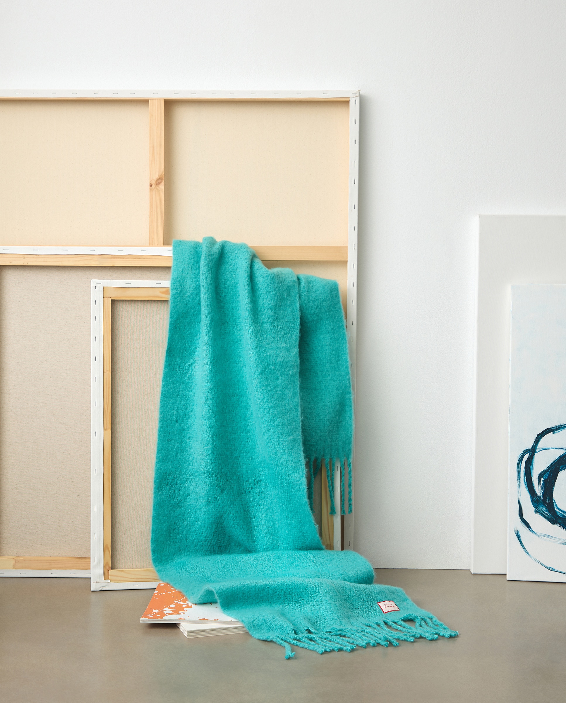 Cachecol Liso 450 Turquesa-1