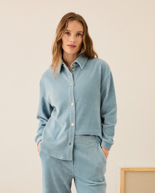 Imagem 0 de Sobrecamisa com Bolsos e Manga Comprida